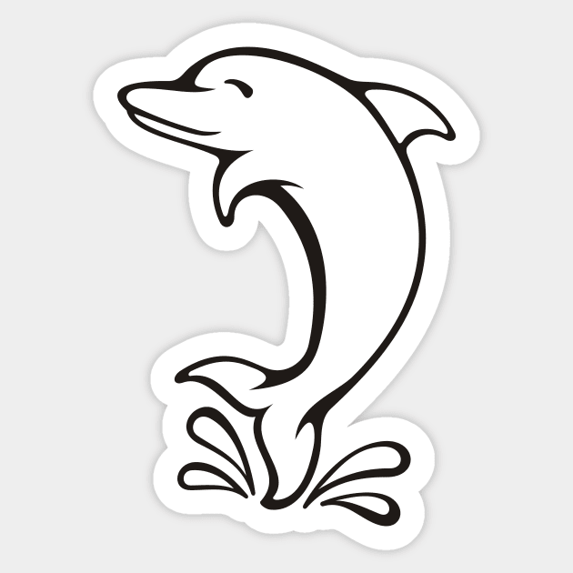 Dolphin Icon Sticker by sifis